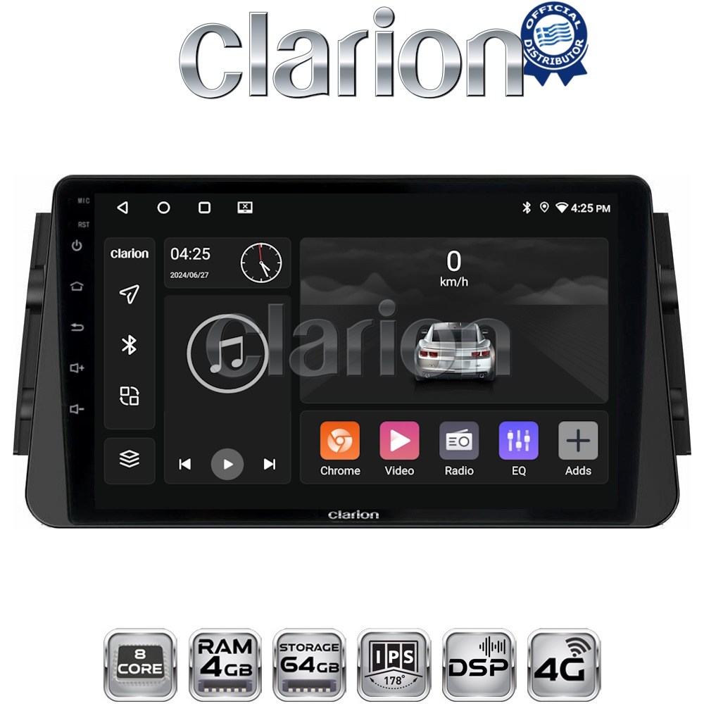 CLARION GL72714 Οθόνη OEM Multimedia Αυτοκινήτου για Nissan Micra (K14) 2017> (CarPlay/AndroidAuto/BT/GPS/WIFI/GPRS)