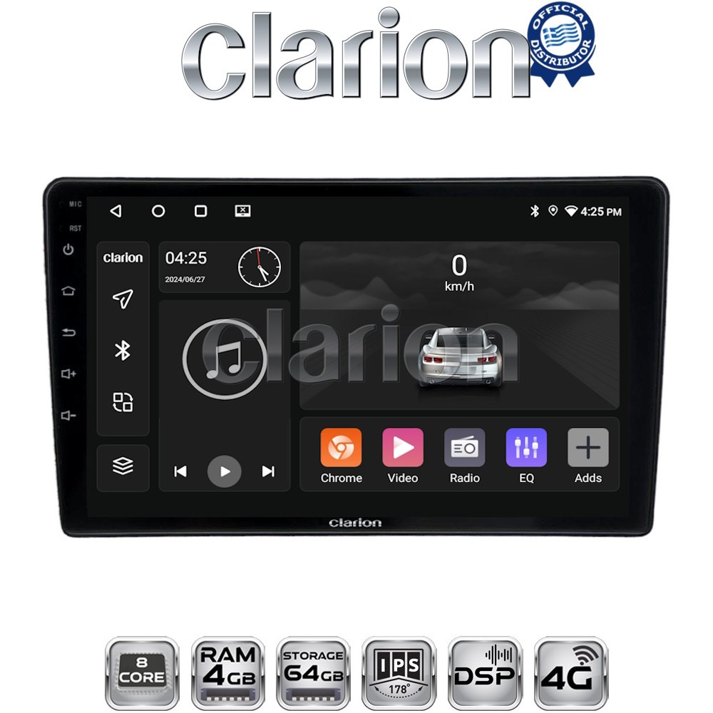 CLARION GL72715 Οθόνη OEM Multimedia Αυτοκινήτου για Nissan Navara D40 2006 > 2016 clima (CarPlay/AndroidAuto/BT/GPS/WIFI/GPRS)