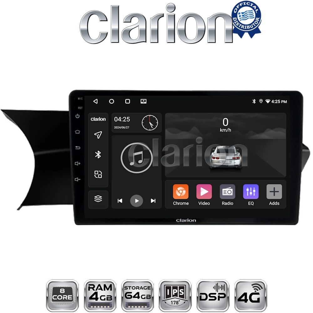 CLARION GL72824 Οθόνη OEM Multimedia Αυτοκινήτου για 0 (CarPlay/AndroidAuto/BT/GPS/WIFI/GPRS)
