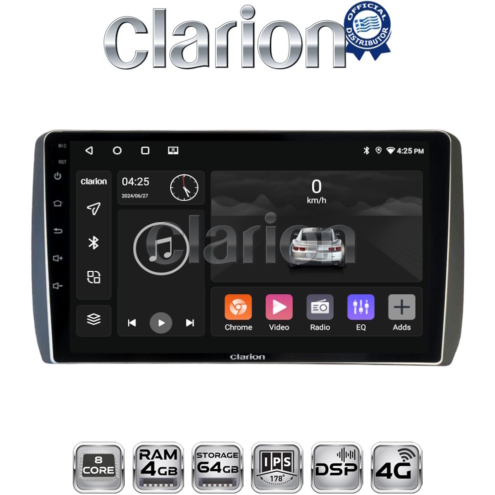 CLARION GL72885 Οθόνη OEM Multimedia Αυτοκινήτου για Toyota Urban - IST 2007 > 2016 (CarPlay/AndroidAuto/BT/GPS/WIFI/GPRS)