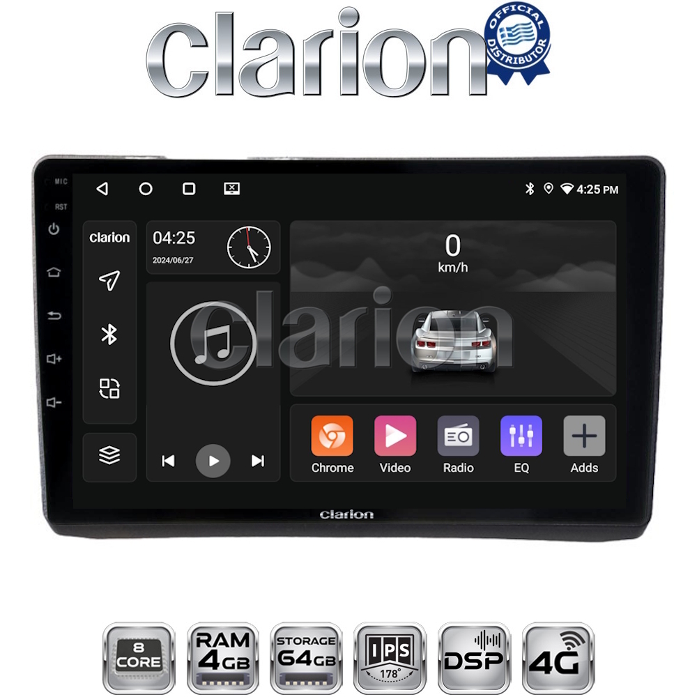 CLARION GL72892 Οθόνη OEM Multimedia Αυτοκινήτου για Opel Vivaro - Renault Trafic - Nissan Primastar 2002 > 2009 (CarPlay/AndroidAuto/BT/GPS/WIFI/GPRS)
