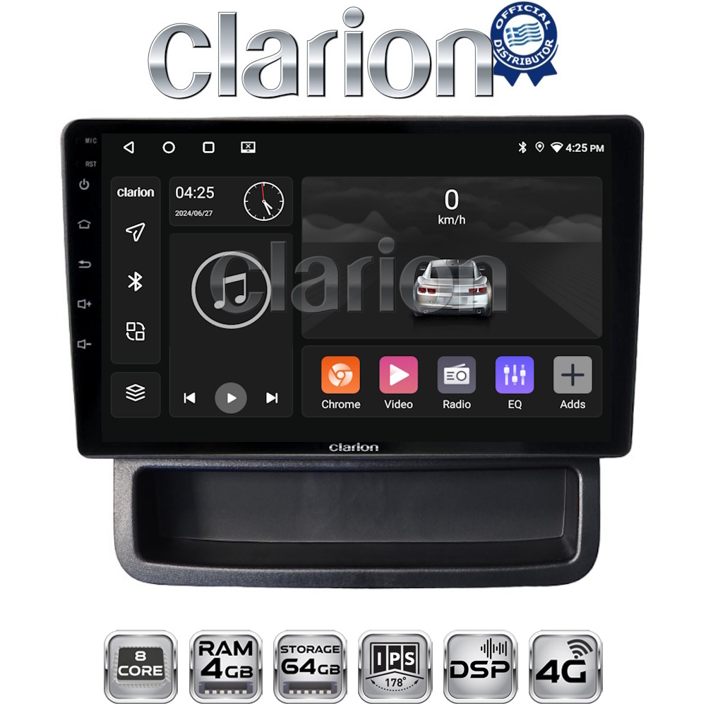 CLARION GL72893 Οθόνη OEM Multimedia Αυτοκινήτου για Opel Vivaro - Renault Trafic - Nissan Primastar 2010 > 2014 (CarPlay/AndroidAuto/BT/GPS/WIFI/GPRS)