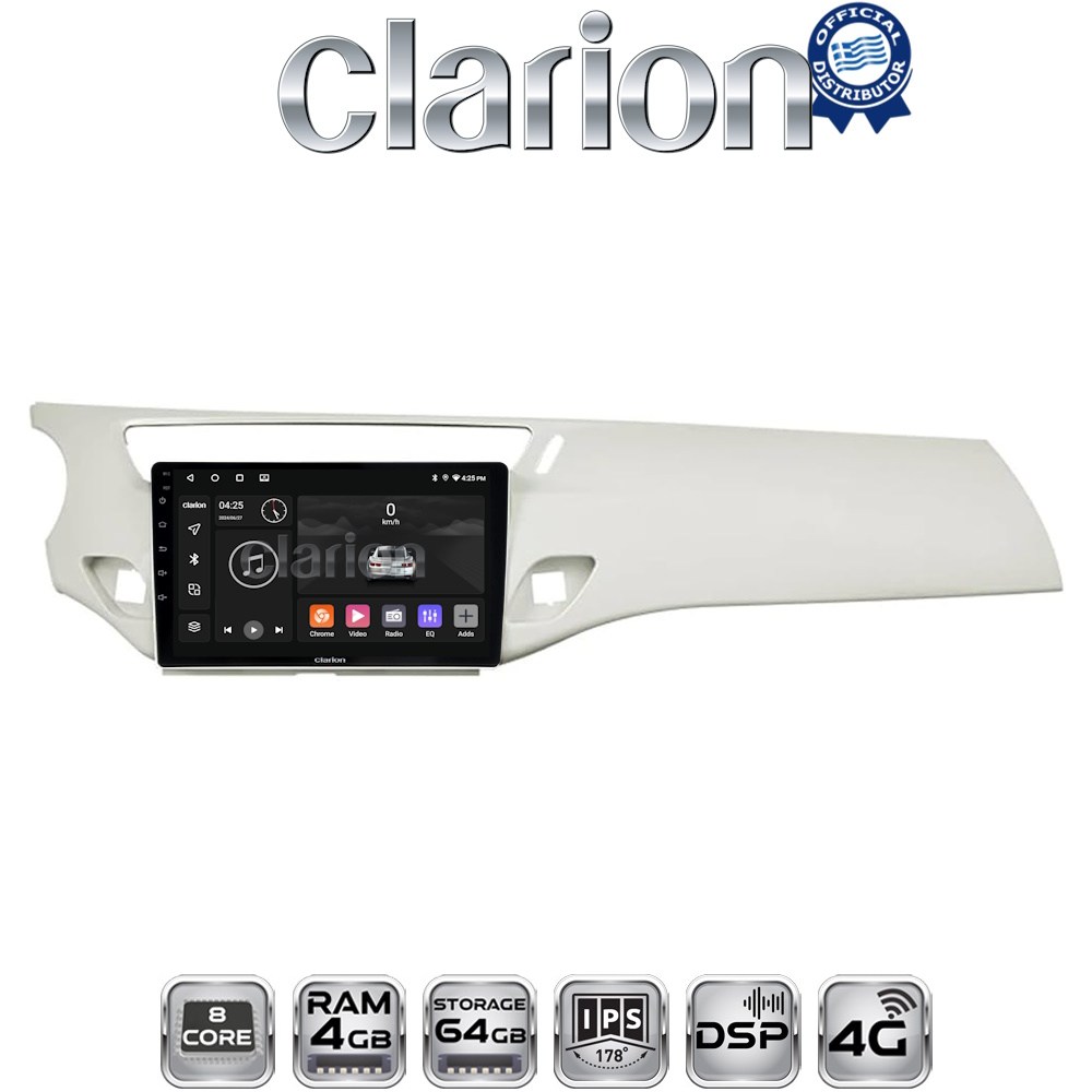 CLARION GL72940W Οθόνη OEM Multimedia Αυτοκινήτου για Citroen C3 /DS3 2009 > 2016 (CarPlay/AndroidAuto/BT/GPS/WIFI/GPRS)