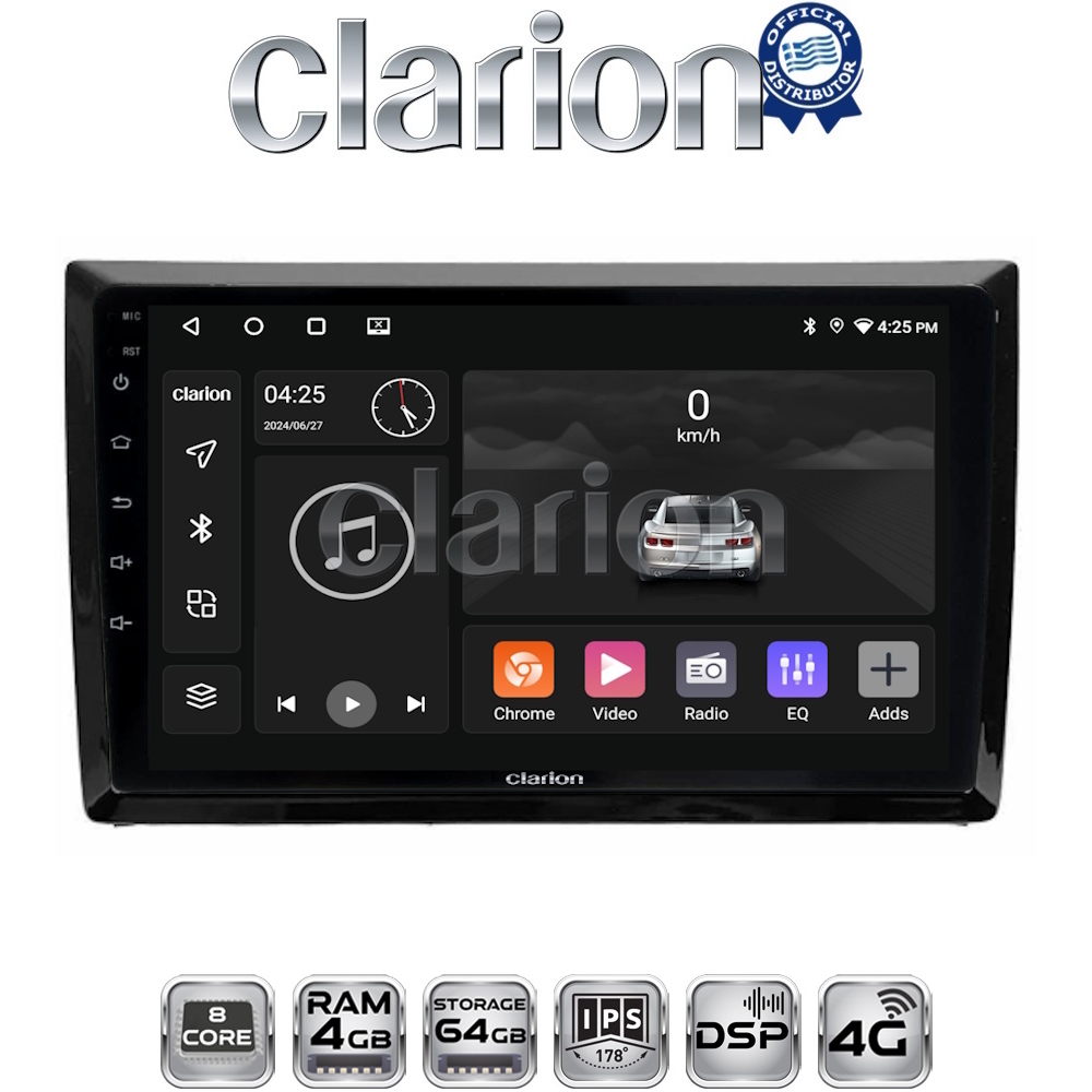 CLARION GL72958 Οθόνη OEM Multimedia Αυτοκινήτου για VW Beetle 2013 > 2019 (CarPlay/AndroidAuto/BT/GPS/WIFI/GPRS)