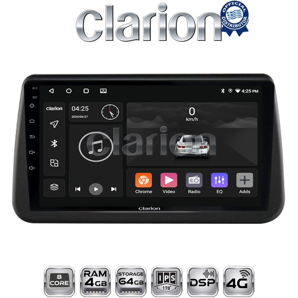 CLARION GL72962 Οθόνη OEM Multimedia Αυτοκινήτου για Opel Meriva 2010 > 2017 (CarPlay/AndroidAuto/BT/GPS/WIFI/GPRS)