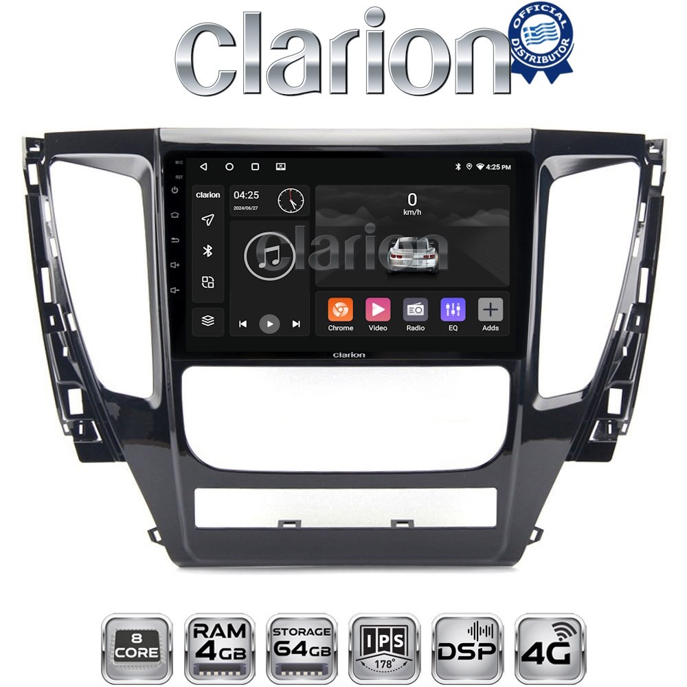 CLARION GL72992 Οθόνη OEM Multimedia Αυτοκινήτου για Mitsubishi Pajero 2014> (CarPlay/AndroidAuto/BT/GPS/WIFI/GPRS)