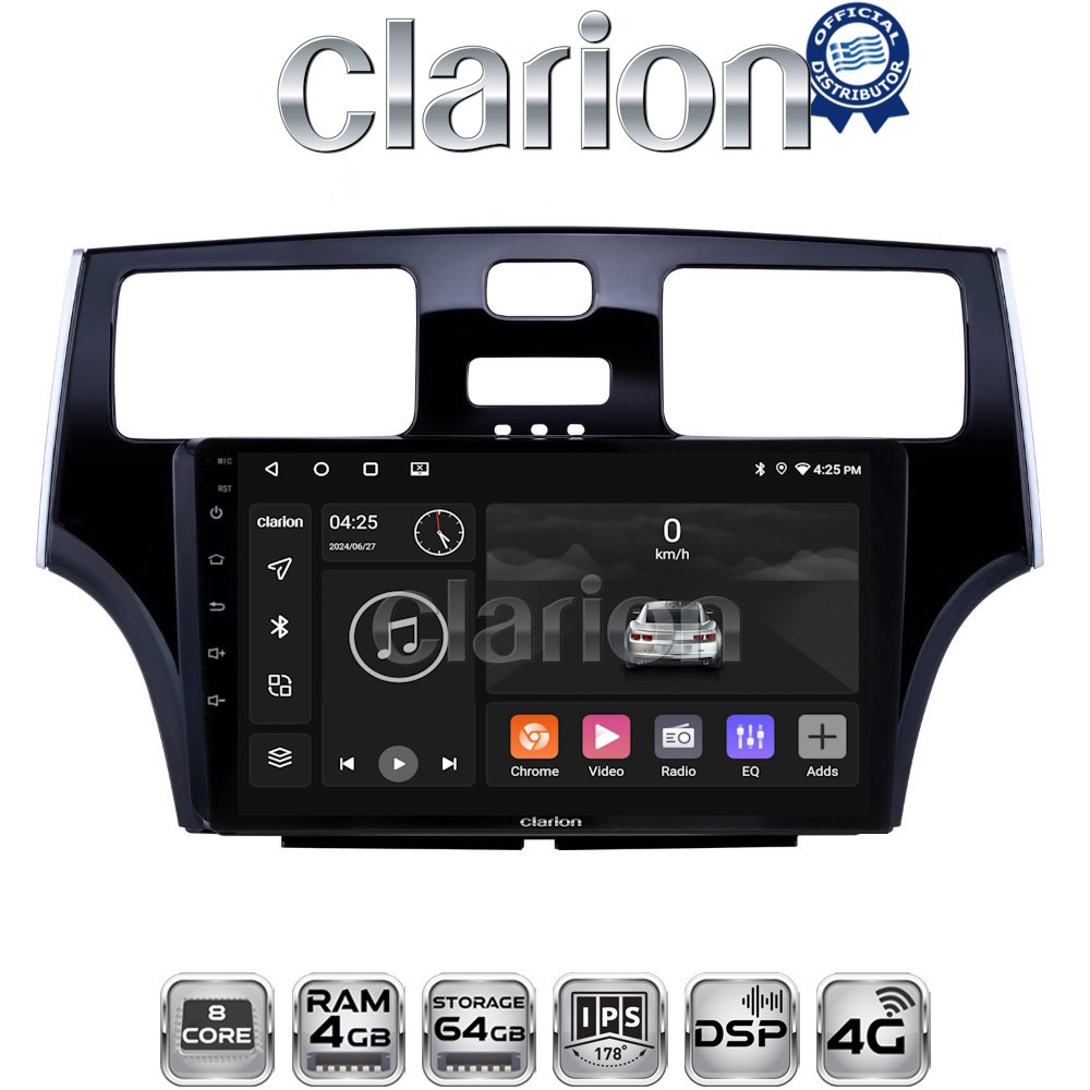 CLARION GL72993 Οθόνη OEM Multimedia Αυτοκινήτου για Lexus ES 2001 > 2007 (CarPlay/AndroidAuto/BT/GPS/WIFI/GPRS)