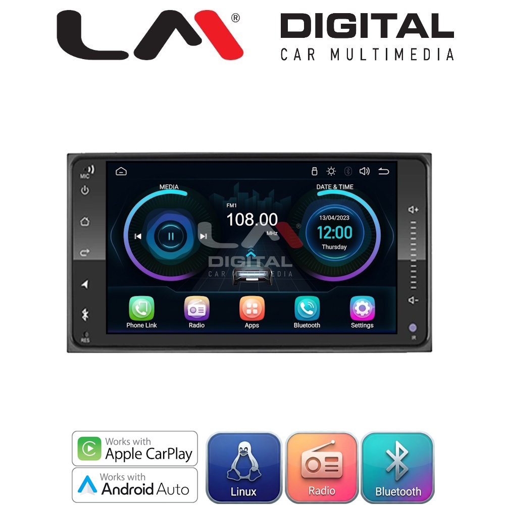LM Digital - LM LX071T Οθόνη OEM Multimedia Αυτοκινήτου για TOYOTA
RAV 4 1999 > 2009
HILUX 2005 > 2011
YARIS 2015 > (αναλόγως την εργοστασιακή πηγή)
CELICA 1999 > 2009
MR2 - PRIUS 2009 > 2015
URBANCRUISER
(διαστάσεις 20x10cm) (CarPlay/Andro