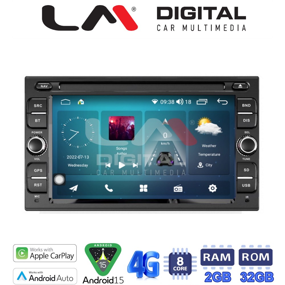 LM Digital - LM R8001 GPS Οθόνη OEM Multimedia Αυτοκινήτου για NISSAN (CarPlay/AndroidAuto/BT/GPS/WIFI/GPRS)
