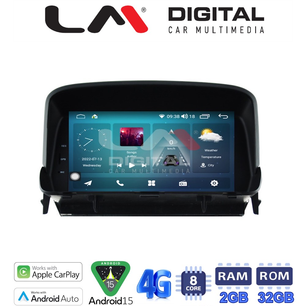 LM Digital - LM R8235 GPS Οθόνη OEM Multimedia Αυτοκινήτου για OPEL MOKKA 2012-2015 (CarPlay/AndroidAuto/BT/GPS/WIFI/GPRS)