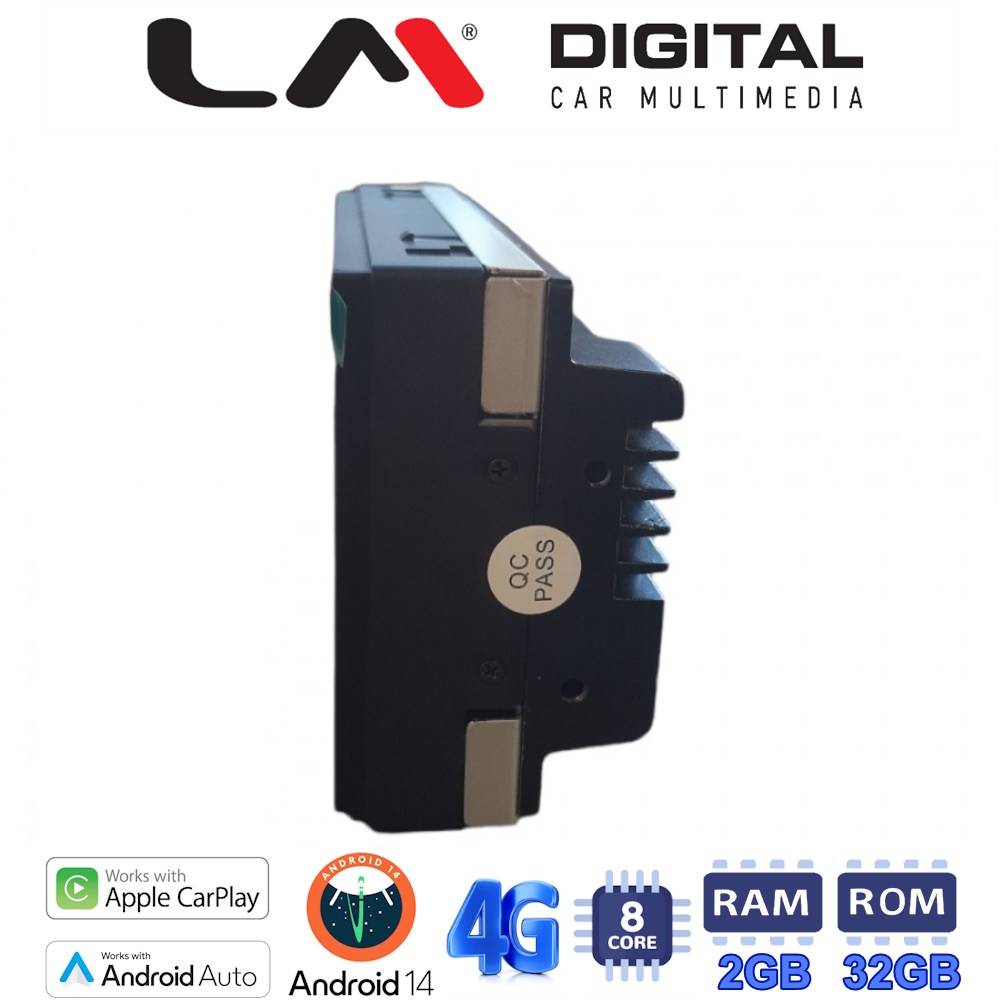 LM Digital - LM R8900 GPS Οθόνη OEM Multimedia Αυτοκινήτου για Universal 2DIN (CarPlay/AndroidAuto/BT/GPS/WIFI/GPRS)