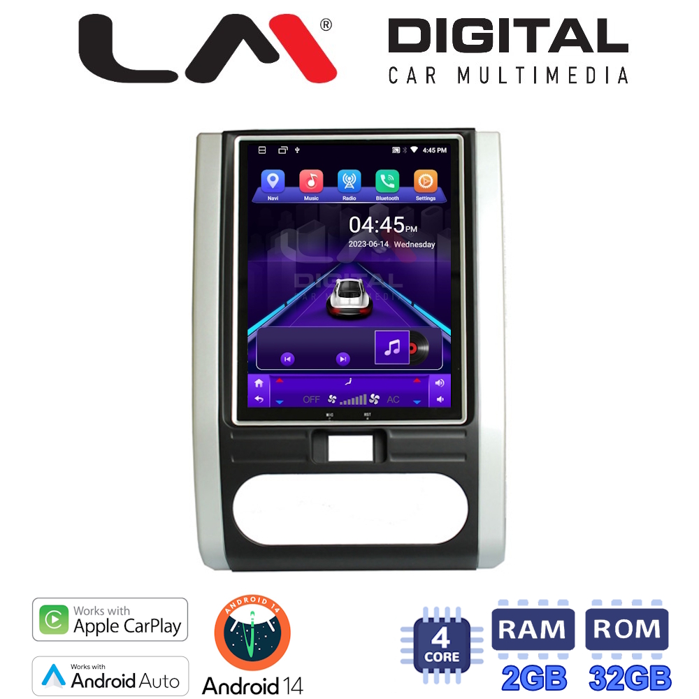 LM Digital - LM TN4002 GPS Οθόνη OEM Multimedia τυπου Tesla 9,7inch Nissan X-Trail 2007>2013 (CarPlay/AndroidAuto/BT/GPS/WIFI/GPRS)