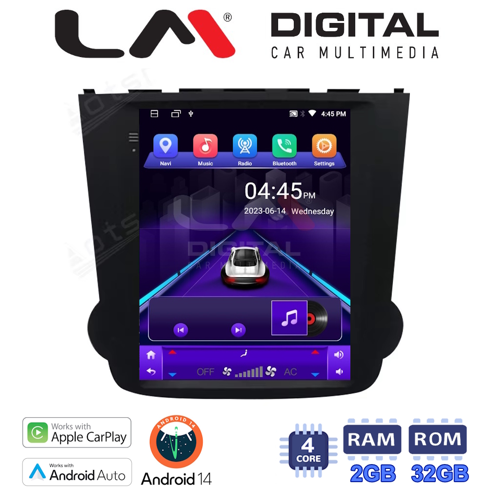 LM Digital - LM TN4009 GPS Οθόνη OEM Multimedia τυπου Tesla 9,7inch Honda CRV 2007 > 2012 (CarPlay/AndroidAuto/BT/GPS/WIFI/GPRS)