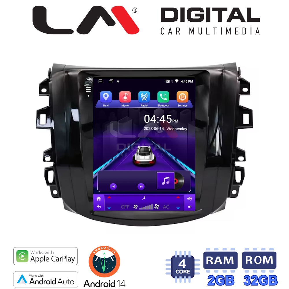 LM Digital - LM TN4716 GPS Οθόνη OEM Multimedia τυπου Tesla 9,7inch Nissan Navara D23 2016 > (CarPlay/AndroidAuto/BT/GPS/WIFI/GPRS)