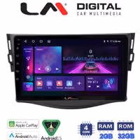 LM Digital - LM ZA4018 GPS Οθόνη OEM Multimedia Αυτοκινήτου για TOYOTA RAV4 2006 > 2012 (CarPlay/AndroidAuto/BT/GPS/WIFI/GPRS)