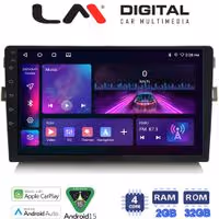 LM Digital - LM ZA4028 GPS Οθόνη OEM Multimedia Αυτοκινήτου για Toyota Auris 2007 > 2012 (CarPlay/AndroidAuto/BT/GPS/WIFI/GPRS)