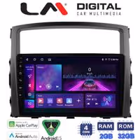 LM Digital - LM ZA4038 GPS Οθόνη OEM Multimedia Αυτοκινήτου για MITSUBISHI PAJERO 2006>2014 (CarPlay/AndroidAuto/BT/GPS/WIFI/GPRS)