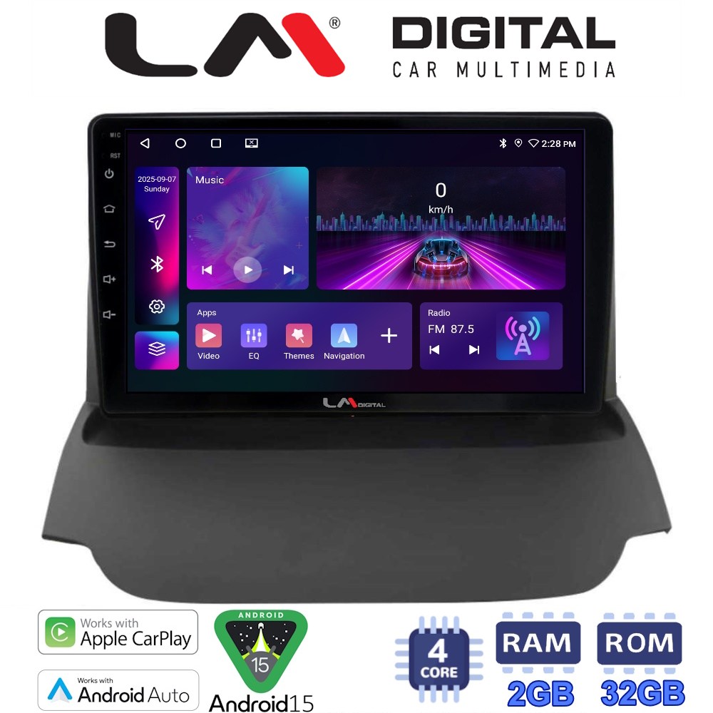 LM Digital - LM ZA4039 GPS Οθόνη OEM Multimedia Αυτοκινήτου για FORD ECOSPORT 2012>2017  (CarPlay/AndroidAuto/BT/GPS/WIFI/GPRS)