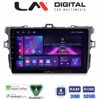 LM Digital - LM ZA4063 GPS Οθόνη OEM Multimedia Αυτοκινήτου για TOYOTA COROLLA 2006>2012 (CarPlay/AndroidAuto/BT/GPS/WIFI/GPRS)
