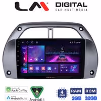 LM Digital - LM ZA4071 GPS Οθόνη OEM Multimedia Αυτοκινήτου για Toyota Rav 4 2001 > 2006 (CarPlay/AndroidAuto/BT/GPS/WIFI/GPRS)
