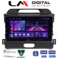 LM Digital - LM ZA4074 GPS Οθόνη OEM Multimedia Αυτοκινήτου για KIA SPORTAGE 2010>2015 (CarPlay/AndroidAuto/BT/GPS/WIFI/GPRS)