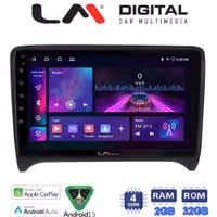 LM Digital - LM ZA4078 GPS Οθόνη OEM Multimedia Αυτοκινήτου για AUDI TT  2007 > 2014 (CarPlay/AndroidAuto/BT/GPS/WIFI/GPRS)