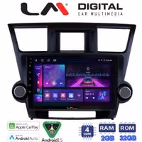 LM Digital - LM ZA4089 GPS Οθόνη OEM Multimedia Αυτοκινήτου για Toyota Highlander 2008 > 2015 (CarPlay/AndroidAuto/BT/GPS/WIFI/GPRS)