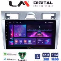 LM Digital - LM ZA4140 GPS Οθόνη OEM Multimedia Αυτοκινήτου για Ford Fiesta 2006 -> 2008 (CarPlay/AndroidAuto/BT/GPS/WIFI/GPRS)