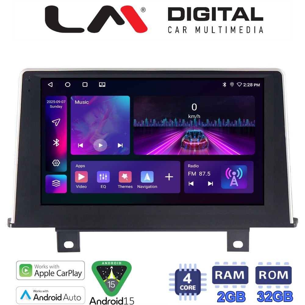 LM Digital - LM ZA4175 GPS Οθόνη OEM Multimedia Αυτοκινήτου για BMW Σειρά 1 (F20-F21) 2011 > 2016 με εργοστασιακό σύστημα NBT (CarPlay/AndroidAuto/BT/GPS/WIFI/GPRS)