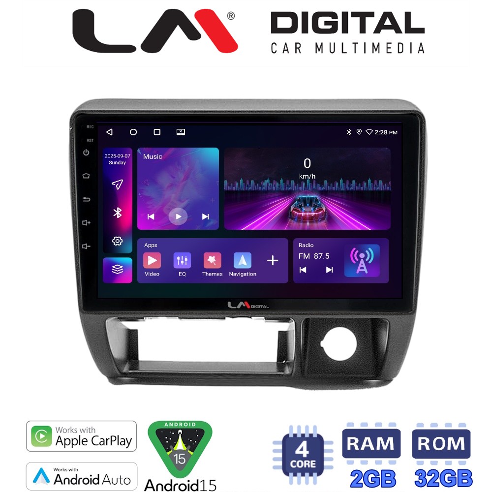 LM Digital - LM ZA4185 GPS Οθόνη OEM Multimedia Αυτοκινήτου για Suzuki Jimny 1998 > 2005 (CarPlay/AndroidAuto/BT/GPS/WIFI/GPRS)