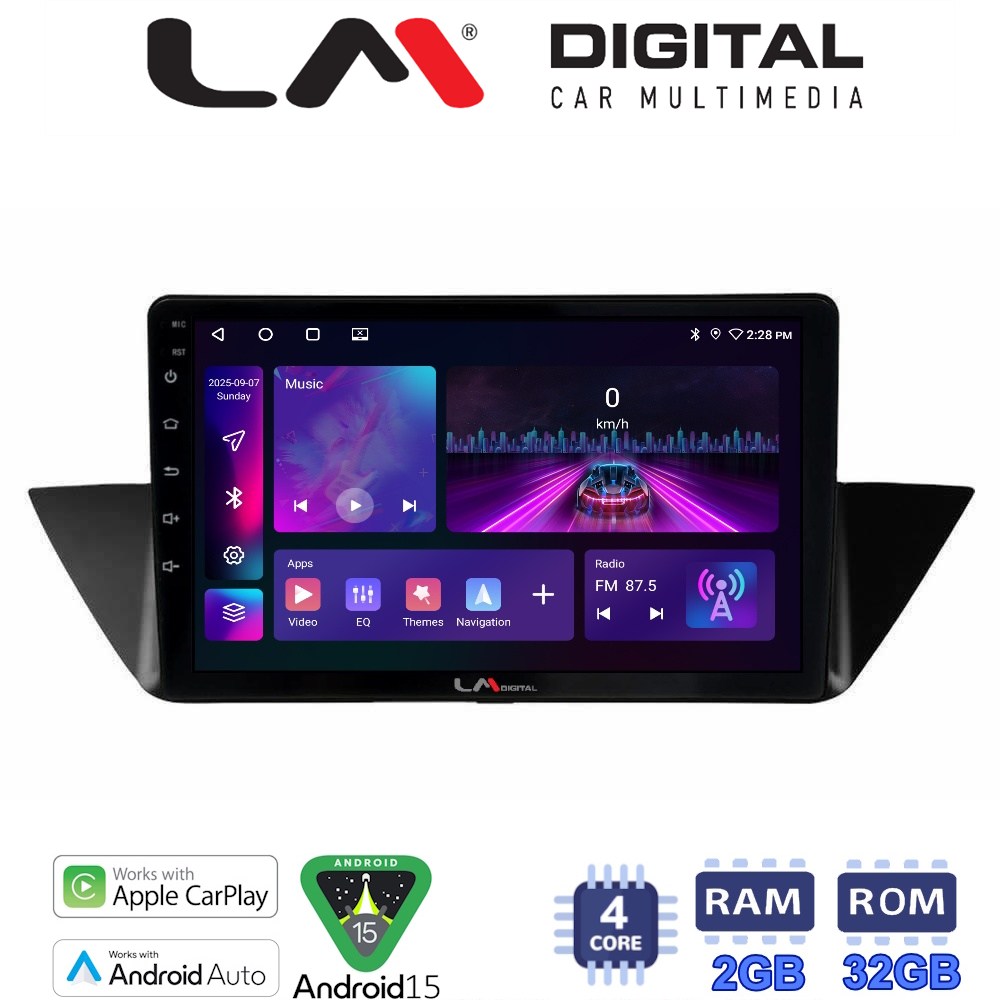 LM Digital - LM ZA4219 GPS Οθόνη OEM Multimedia Αυτοκινήτου για BMW X1 (E84) 2009>2014 (CarPlay/AndroidAuto/BT/GPS/WIFI/GPRS)
