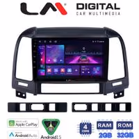 LM Digital - LM ZA4239 GPS Οθόνη OEM Multimedia Αυτοκινήτου για Hyundai SantaFe 2006 > 2013 (CarPlay/AndroidAuto/BT/GPS/WIFI/GPRS)