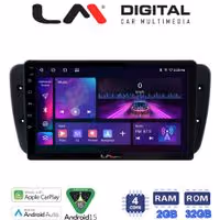 LM Digital - LM ZA4246 GPS Οθόνη OEM Multimedia Αυτοκινήτου για Seat Ibiza 2008 > 2015 (CarPlay/AndroidAuto/BT/GPS/WIFI/GPRS)