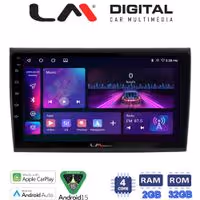 LM Digital - LM ZA4250 GPS Οθόνη OEM Multimedia Αυτοκινήτου για Fiat Bravo 2007> (CarPlay/AndroidAuto/BT/GPS/WIFI/GPRS)