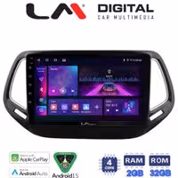 LM Digital - LM ZA4253 GPS Οθόνη OEM Multimedia Αυτοκινήτου για JEEP COMPASS 2017> (CarPlay/AndroidAuto/BT/GPS/WIFI/GPRS)