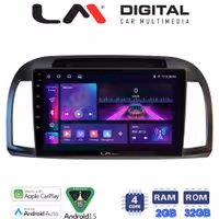 LM Digital - LM ZA4300B GPS Οθόνη OEM Multimedia Αυτοκινήτου για Nissan Micra 2002 > 2007 (CarPlay/AndroidAuto/BT/GPS/WIFI/GPRS)