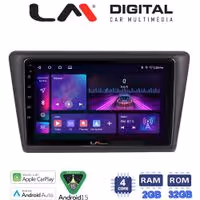 LM Digital - LM ZA4327 GPS Οθόνη OEM Multimedia Αυτοκινήτου για Skoda Rapid Spaceback 2014 > (CarPlay/AndroidAuto/BT/GPS/WIFI/GPRS)