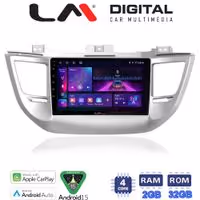 LM Digital - LM ZA4361 GPS Οθόνη OEM Multimedia Αυτοκινήτου για Hyundai Tucson 2015 < 2019 (CarPlay/AndroidAuto/BT/GPS/WIFI/GPRS)