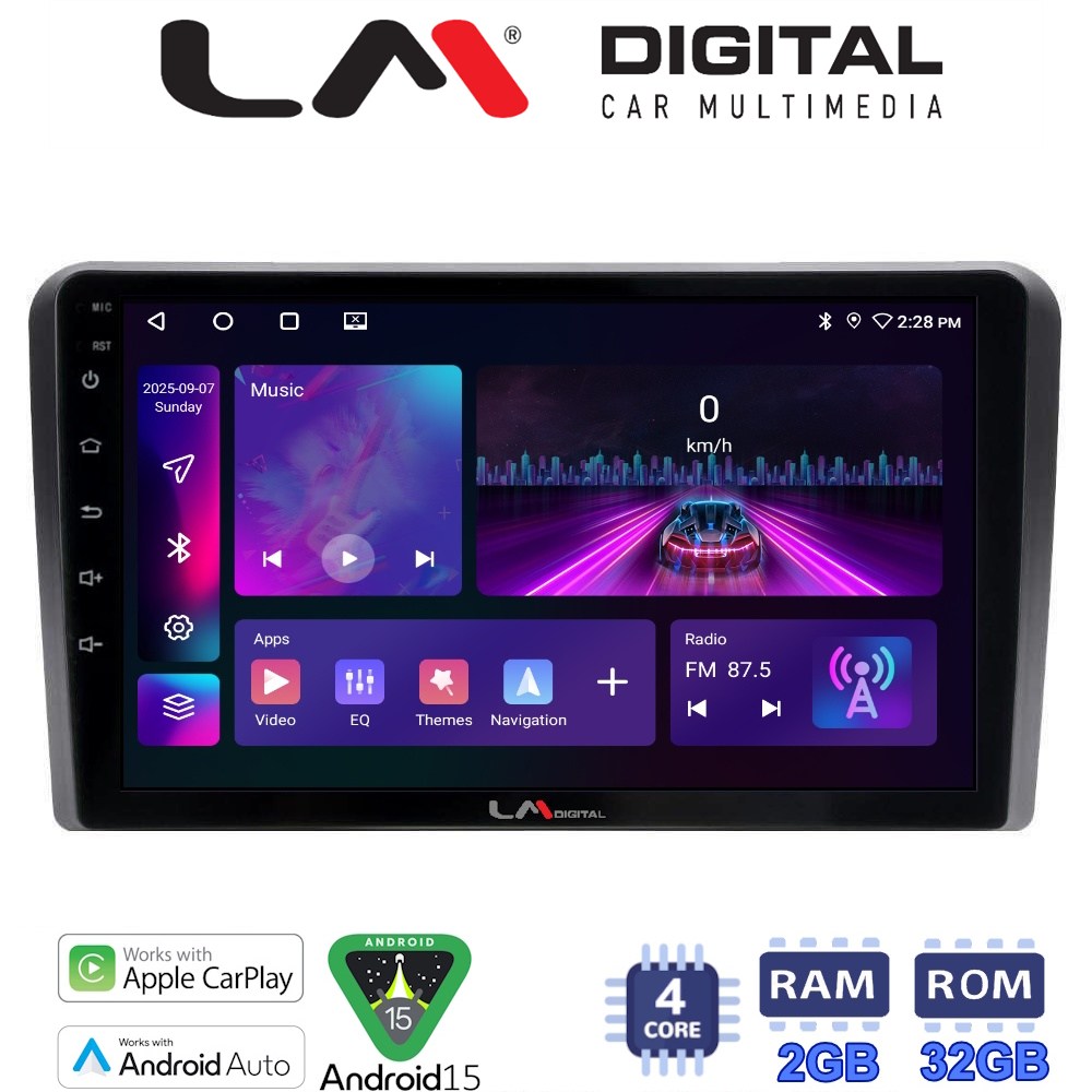 LM Digital - LM ZA4415 GPS Οθόνη OEM Multimedia Αυτοκινήτου για Hyundai IX35 2015 (CarPlay/AndroidAuto/BT/GPS/WIFI/GPRS)