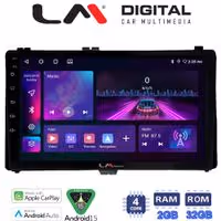 LM Digital - LM ZA4418 GPS Οθόνη OEM Multimedia Αυτοκινήτου για Toyota Auris '15> & Corolla '17-'19 (CarPlay/AndroidAuto/BT/GPS/WIFI/GPRS)