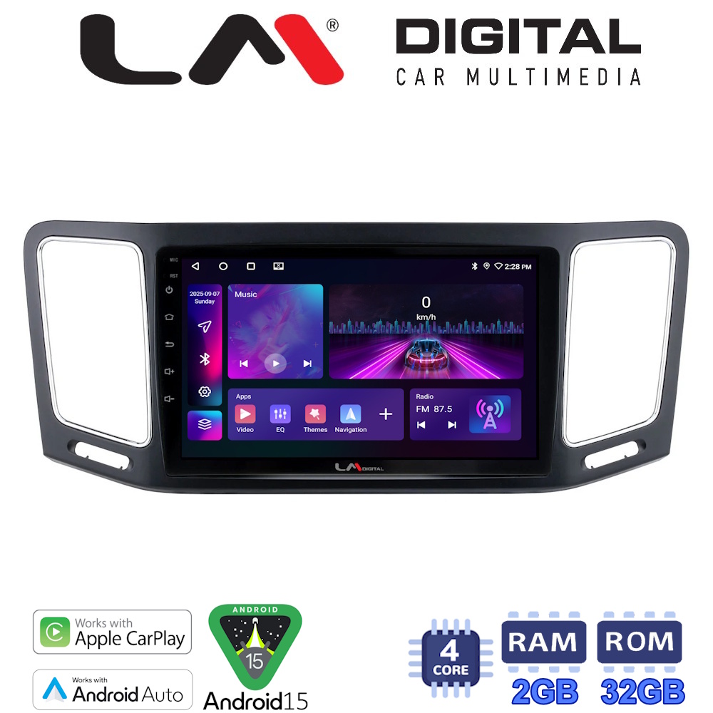 LM Digital - LM ZA4463 GPS Οθόνη OEM Multimedia Αυτοκινήτου για VW Sharan 2011 > (BT/GPS/WIFI/GPRS)
