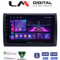 LM Digital - LM ZA4466 GPS Οθόνη OEM Multimedia Αυτοκινήτου για Fiat Stilo 2001 > 2007 (CarPlay/AndroidAuto/BT/GPS/WIFI/GPRS)