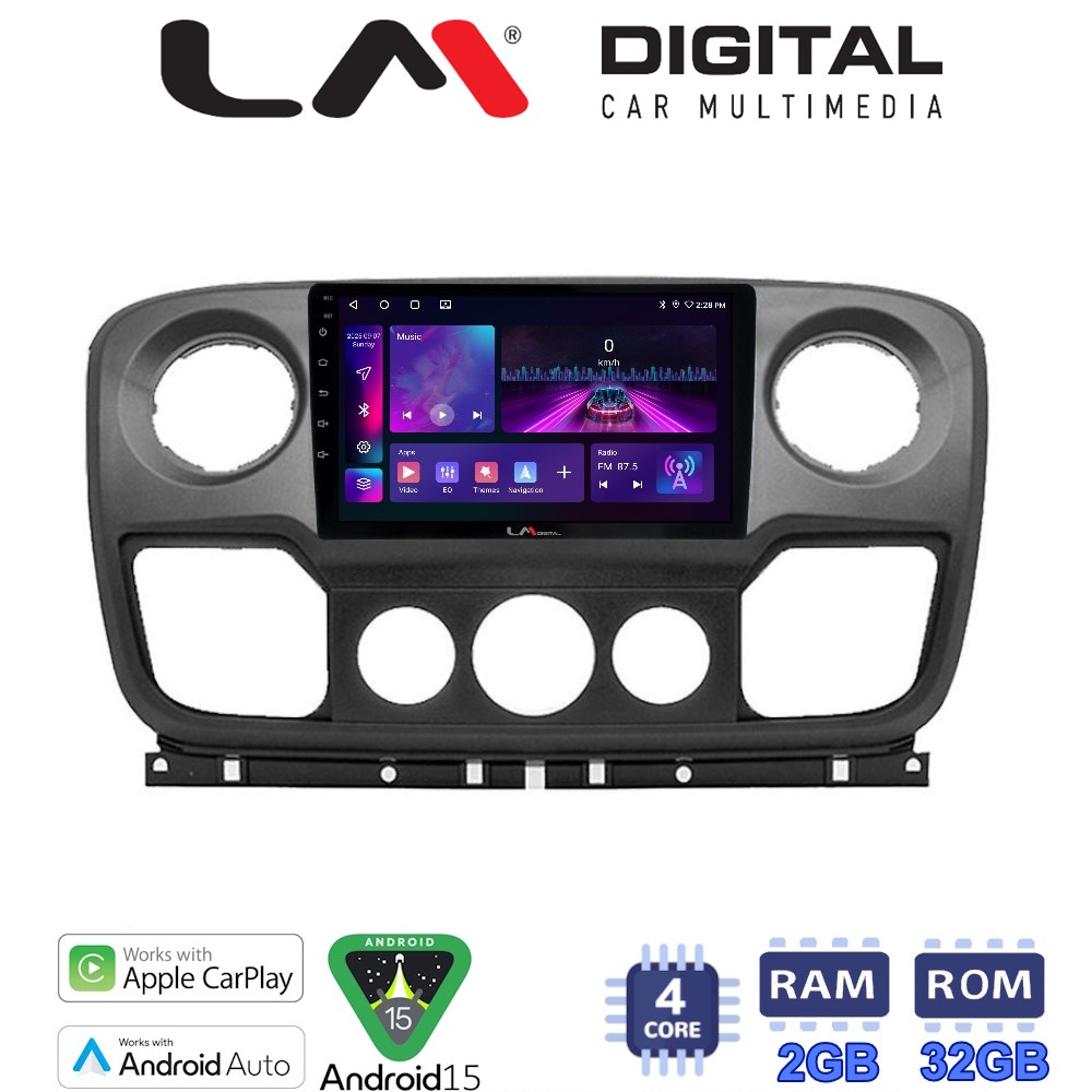 LM Digital - LM ZA4503 GPS Οθόνη OEM Multimedia Αυτοκινήτου για NISSAN NV400 2011 > 2020
OPEL Movano 2011> 2020
RENAULT Master III 2010 > 2019 (CarPlay/AndroidAuto/BT/GPS/WIFI/GPRS)