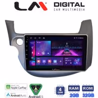 LM Digital - LM ZA4549G GPS Οθόνη OEM Multimedia Αυτοκινήτου για Honda Jazz 2008 > 2012 (CarPlay/AndroidAuto/BT/GPS/WIFI/GPRS)