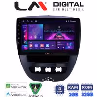 LM Digital - LM ZA4560 GPS Οθόνη OEM Multimedia Αυτοκινήτου για Aygo & C1 & 107 '05>'14 (CarPlay/AndroidAuto/BT/GPS/WIFI/GPRS)