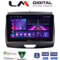 LM Digital - LM ZA4576A GPS Οθόνη OEM Multimedia Αυτοκινήτου για Ford Ranger 2015 > 2020 (CarPlay/AndroidAuto/BT/GPS/WIFI/GPRS)