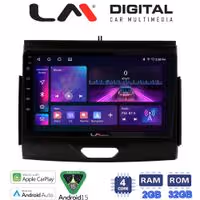 LM Digital - LM ZA4576B GPS Οθόνη OEM Multimedia Αυτοκινήτου για FORD RANGER 2015>2020 (CarPlay/AndroidAuto/BT/GPS/WIFI/GPRS)