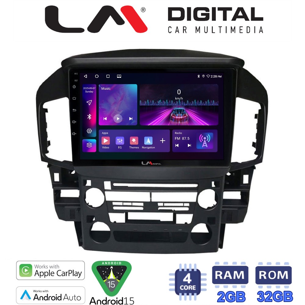 LM Digital - LM ZA4711 GPS Οθόνη OEM Multimedia Αυτοκινήτου για Lexus RX300 2000 > 2004 (CarPlay/AndroidAuto/BT/GPS/WIFI/GPRS)