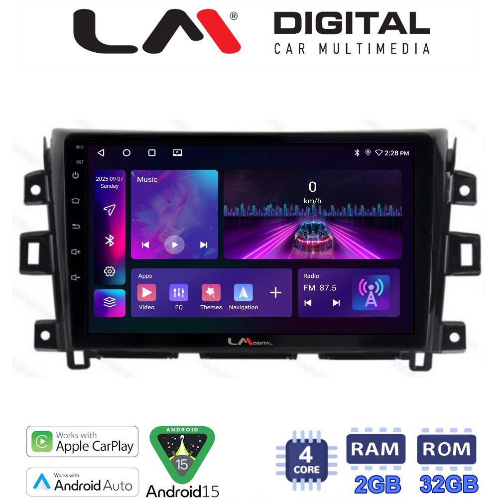 LM Digital - LM ZA4716 GPS Οθόνη OEM Multimedia Αυτοκινήτου για Nissan Navara D23 2016>   (CarPlay/AndroidAuto/BT/GPS/WIFI/GPRS)