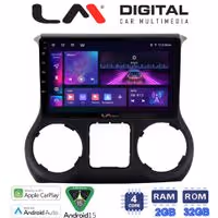 LM Digital - LM ZA4745 GPS Οθόνη OEM Multimedia Αυτοκινήτου για JEEP WRANGLER 2011>2018 (CarPlay/AndroidAuto/BT/GPS/WIFI/GPRS)